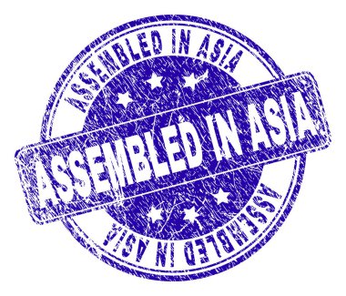 Asya damga mühür içinde monte dokulu çizik