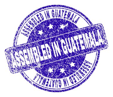 Grunge dokulu içinde birleştirilmiş Guatemala damga mühür