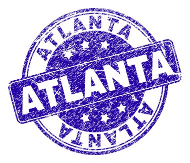 Dokulu Atlanta damga mühür çizik