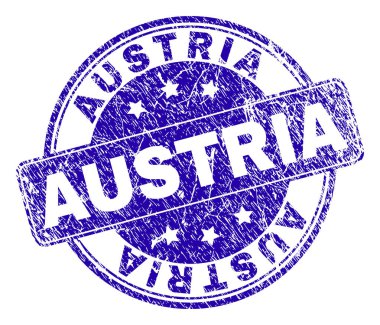 Grunge Avusturya damga mühür dokulu