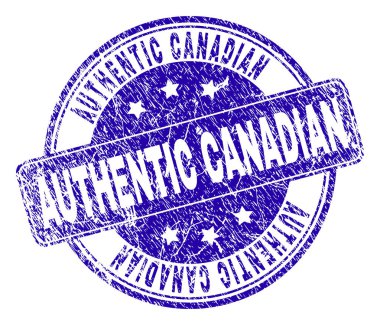 Grunge otantik Kanada damga mühür dokulu