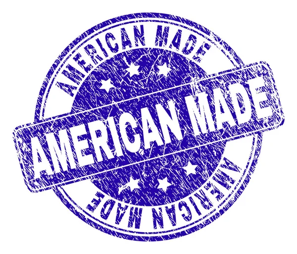 Грандж текстурований AMERICAN MADE Штамп Seal — стоковий вектор