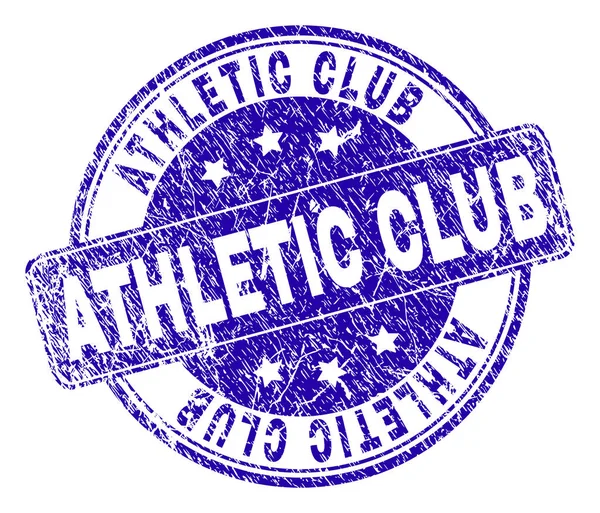 Dokulu Athletic Club damga mühür çizik — Stok Vektör