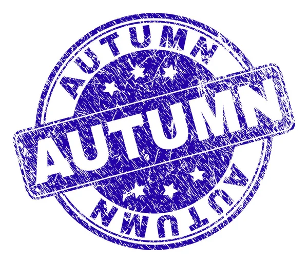 Repad texturerat hösten stämpelplatta — Stock vektor