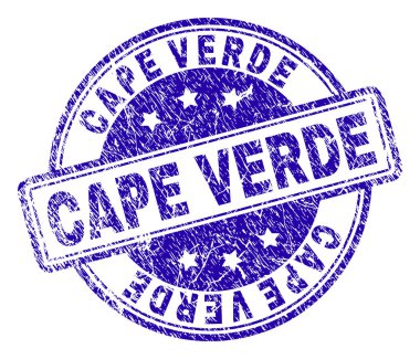 Grunge Cape Verde damga mühür dokulu
