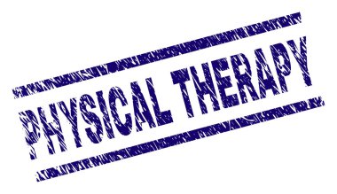 Grunge fizik tedavi damga mühür dokulu