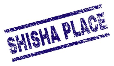 Grunge Shisha yer damga mühür dokulu