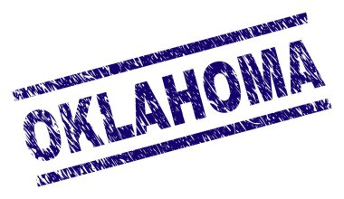 Dokulu Oklahoma damga mühür çizik