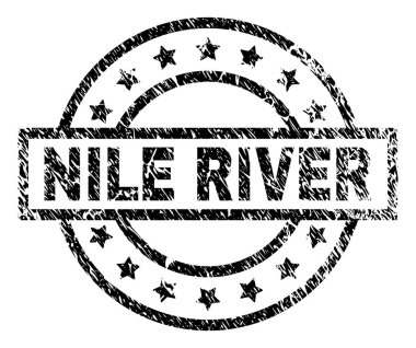 Dokulu Nil Nehri damga mühür çizik