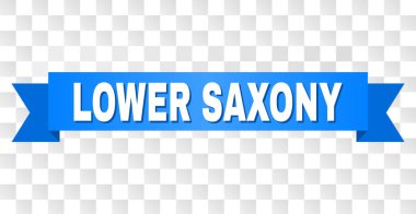 Aşağı Saksonya metin ile mavi bant