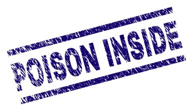 Damga mühür içine çizilmiş dokulu zehir