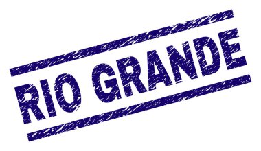 Dokulu Rio Grande damga mühür çizik