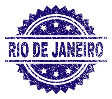 Dokulu Rio De Janeiro damga mühür çizik