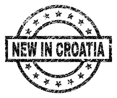 Yeni Hırvatistan damga mühür dokulu çizik