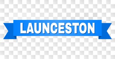 Launceston metin ile mavi bant