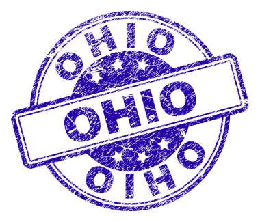 Grunge Ohio damga mühür dokulu