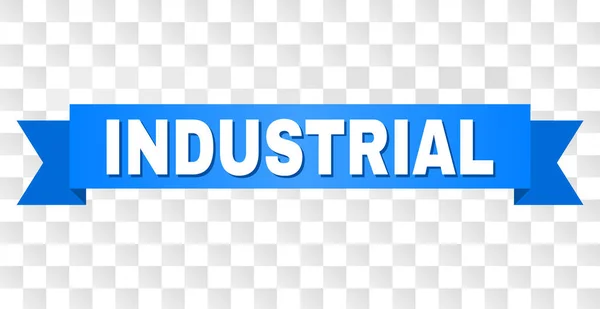 Blauwe streep met industriële bijschrift — Stockvector