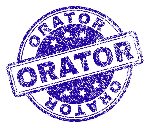 Segel Stamp ORATOR Tergores - Stok Vektor