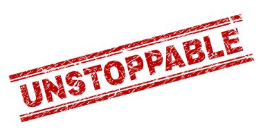 Dokulu durdurulamaz damga mühür çizik