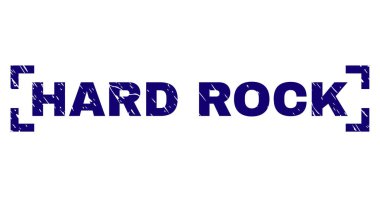Grunge Hard Rock damga mühür köşeler arasında dokulu