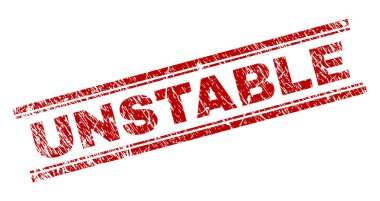 Dokulu kararsız damga mühür çizik