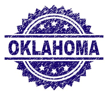 Dokulu Oklahoma damga mühür çizik