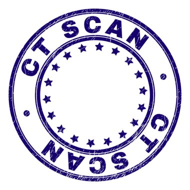 Grunge Ct taraması damga mühür yuvarlak dokulu