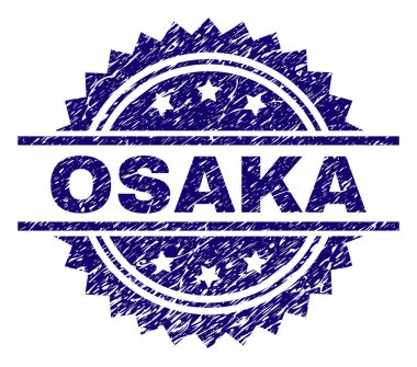 Dokulu Osaka damga mühür çizik