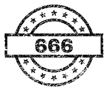 Dokulu 666 damga mühür çizik