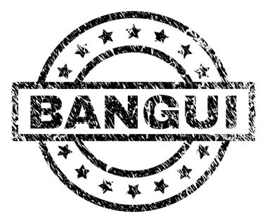 Dokulu Bangui damga mühür çizik