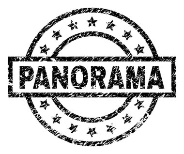 Dokulu Panorama damga mühür çizik