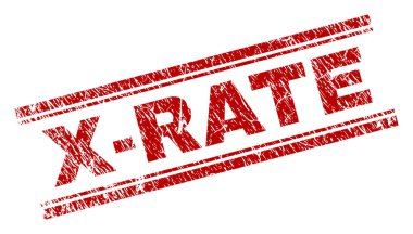 Grunge X-oran damga mühür dokulu