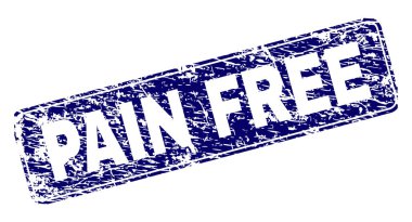 Yuvarlatılmış dikdörtgen damga çizilmiş ağrısız çerçeveli