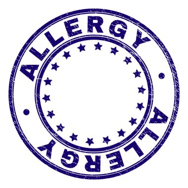 Grunge Anti damga mühür yuvarlak dokulu