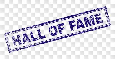 Çizik Hall Of Fame dikdörtgen damgası