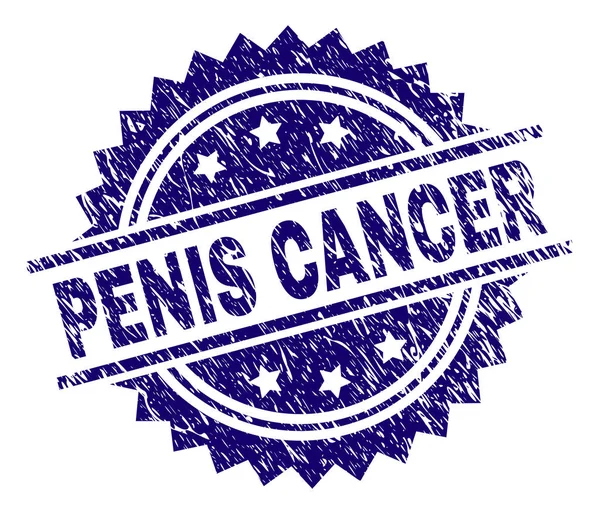 Grunge texturizado PENIS CANCER selo — Vetor de Stock