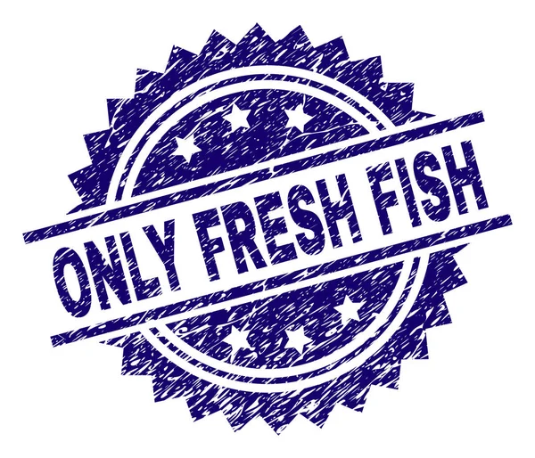 Porysowany teksturowanej ryb świeżych pieczęć pieczęć — Wektor stockowy