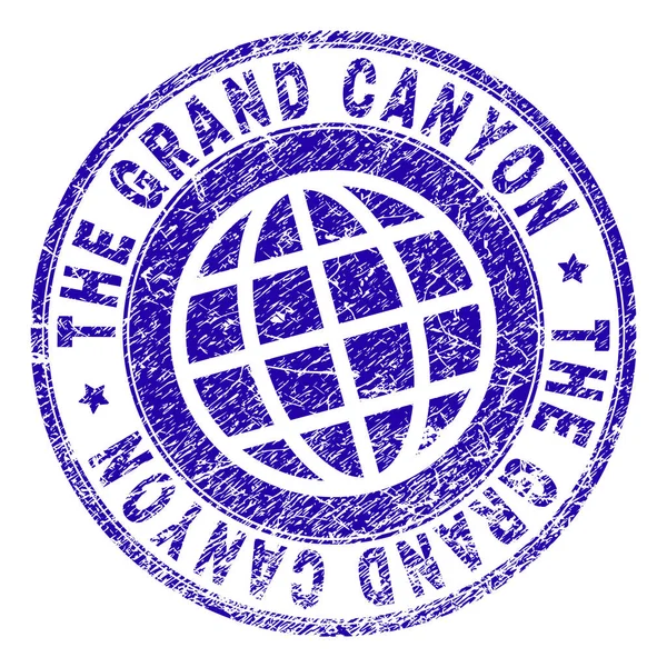 Rasguñado Texturizado EL Sello de sello GRAND CANYON — Vector de stock