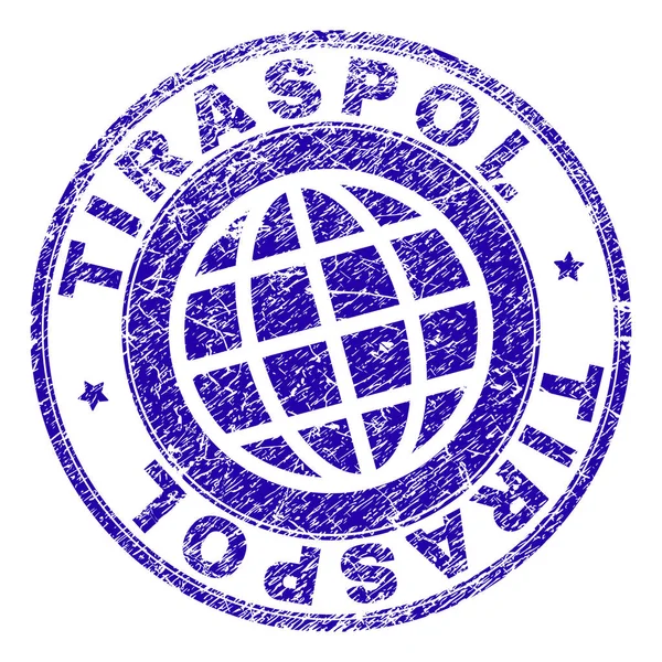 Segel Stamp TIRASPOL Tergores - Stok Vektor