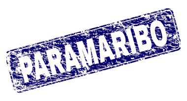 Yuvarlatılmış dikdörtgen damga çizilmiş Paramaribo çerçeveli