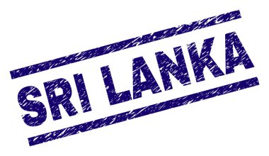 Dokulu Sri Lanka damga mühür çizik