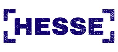 Dokulu Hesse damga mühür köşeleri içinde çizik