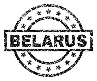 Çizik dokulu Beyaz Rusya damga mühür