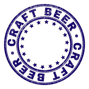 Dokulu zanaat bira damga mühür yuvarlak çizik