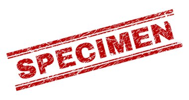 Dokulu numune damga mühür çizik