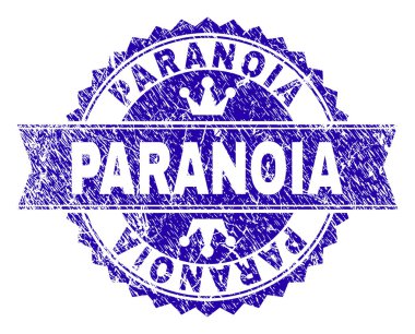 Dokulu paranoya damga mühür kurdele ile çizik