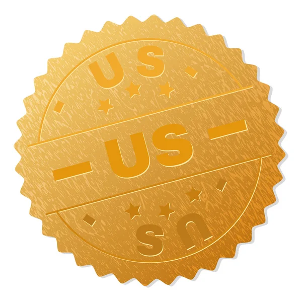 Gold US Award Stamp — Stock Vector