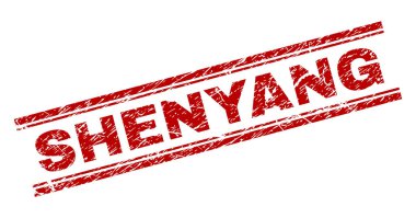 Dokulu Shenyang damga mühür çizik