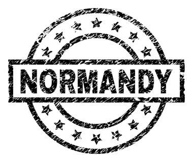 Dokulu Normandy damga mühür çizik