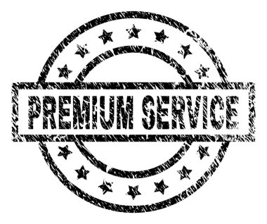 Grunge sigorta primi hizmet damga mühür dokulu